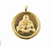 Boeddha hanger gold 4cm 